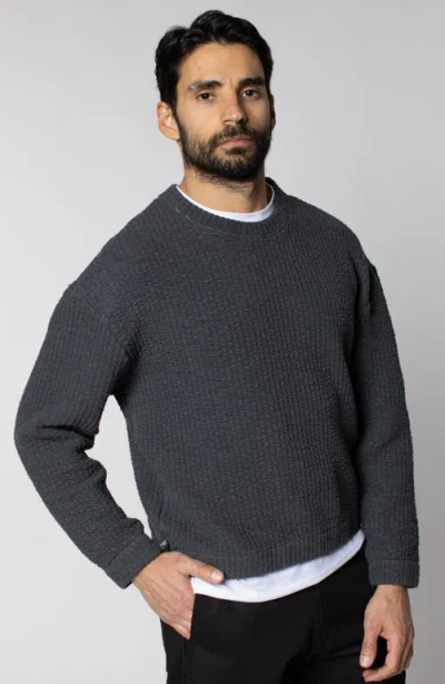 Leisure Lab Cozy Quilt Crewneck In Multi