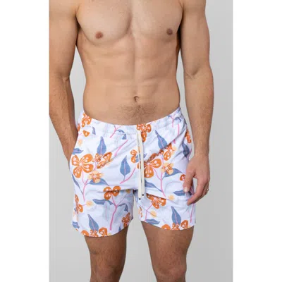 Leisure Lab Drift Bloom Swim Trunk In Multi