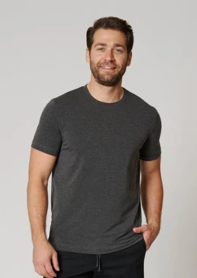 Leisure Lab Everyday T-shirt In Heathered Black