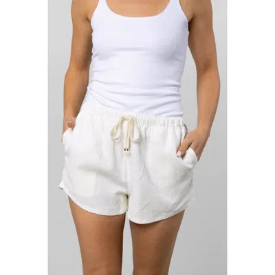 Leisure Lab Linen Resort Short In White