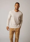 Leisure Lab Long Sleeve Everyday T-shirt In Cashew