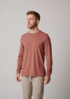 Leisure Lab Long Sleeve Everyday T-shirt In Clay