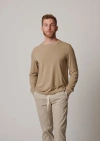Leisure Lab Long Sleeve Everyday T-shirt In Dune