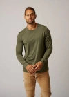 Leisure Lab Long Sleeve Everyday T-shirt In Pine