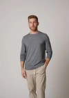 Leisure Lab Long Sleeve Everyday T-shirt In Stone