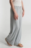 Leisure Lab Modal Rib Flow Pant In Blue