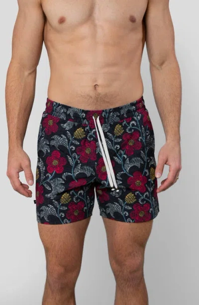Leisure Lab Night Bloom Swim Trunk In Multi