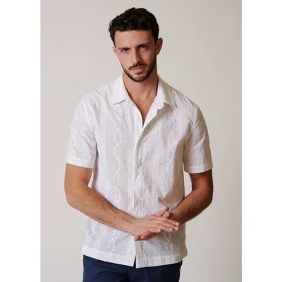 Leisure Lab Oaxaca Button Up In Blanco