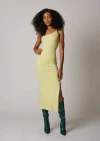 Leisure Lab One Shoulder Strap Dress In Sunflower