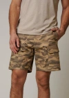 Leisure Lab Ripstop Cargo Camo Shorts In Sahara