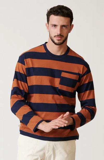 Leisure Lab Sienna Long Sleeve Box T In Brown