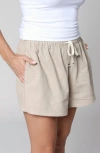 Leisure Lab Solana Relaxed Linen Short In Brown