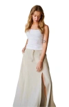 Leisure Lab Sunset Flow Skirt In Oatmeal