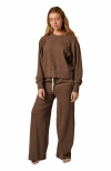 Leisure Lab Womens Cotton Lounge Crew