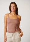 Leisure Lab Womens Tank Top In Cinnamon