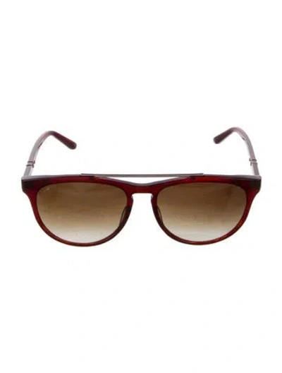 Pre-owned Leisure Society Aviator Gradient Sunglasses In Multi