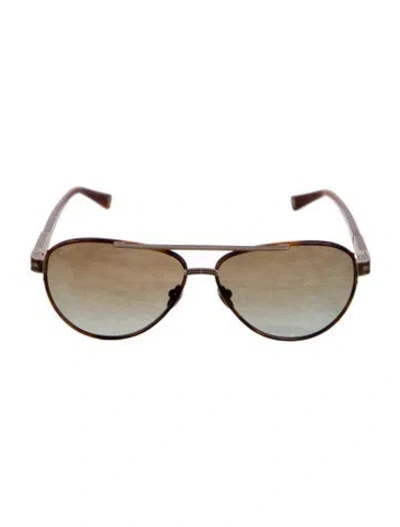 Pre-owned Leisure Society Havelock Aviator Sunglasses In Multi