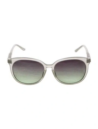 Pre-owned Leisure Society Oversize Gradient Sunglasses In Gray