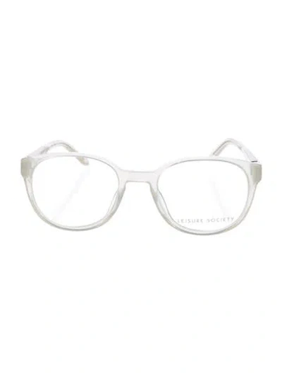 Pre-owned Leisure Society Round Eyeglasses In Silver