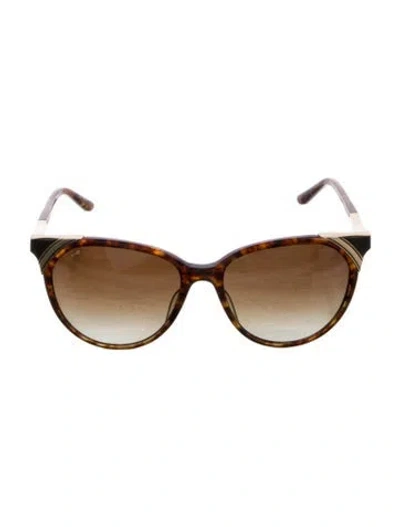 Pre-owned Leisure Society Round Gradient Sunglasses In Multi