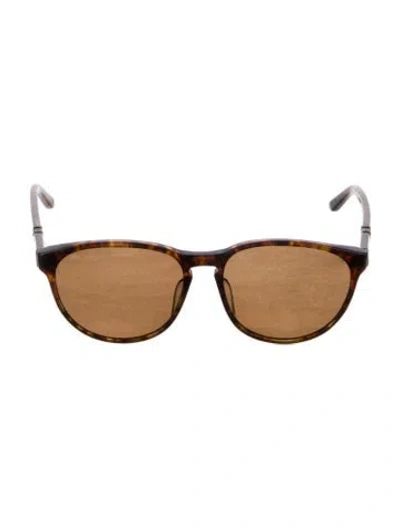 Pre-owned Leisure Society Square Gradient Sunglasses In Brown
