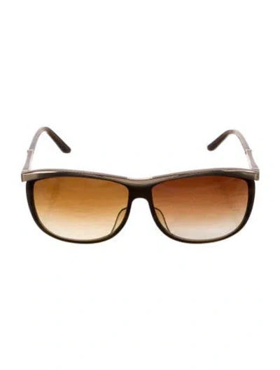 Pre-owned Leisure Society Square Gradient Sunglasses In Multi