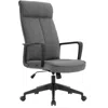 Leisuremod Aiaria Collection Modern Office Chair In Charcoal Fabric In Gray