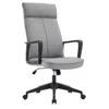 Leisuremod Aiaria Collection Modern Office Chair In Grey In Gray