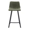Leisuremod Elland - Counter Stool - Olive Green In Green