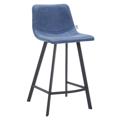 Leisuremod Elland - Counter Stool - Peacock Blue