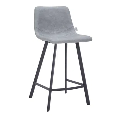 Leisuremod Elland - Counter Stool -light Grey In Gray