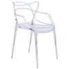 Leisuremod Milan Modern Wire Design Chair In Pink