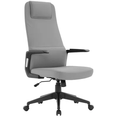 Leisuremod Nexa Collection Modern Office Chair In Grey In Gray