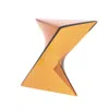 Leisuremod Randolph Modern Accent Side Table Indoor And Outdoor Use Transparant Tea In Yellow