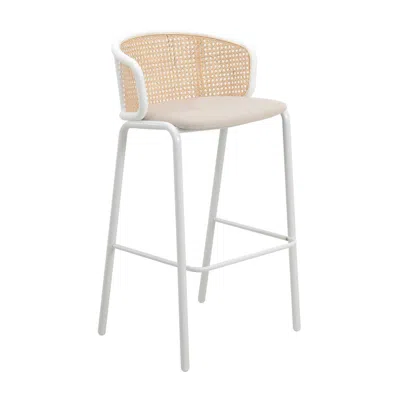 Leisuremod Seat And White Powder Coated Steel Frame For Kitchen And Dining Room