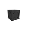 Leisuremod Sprout Series Cubic Fiber Stone Planter In Black 12.6 Cube In Black