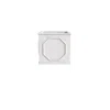 Leisuremod Sprout Series Cubic Fiber Stone Planter In White 8 Cube In White