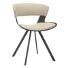 Leisuremod Walnut Glazed Color In Light Taupe In White