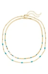 Leith 2-pack Assorted Enamel & Chain Necklaces