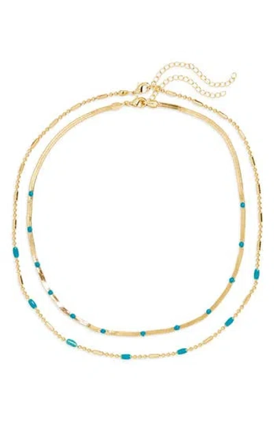 Leith 2-pack Assorted Enamel & Chain Necklaces