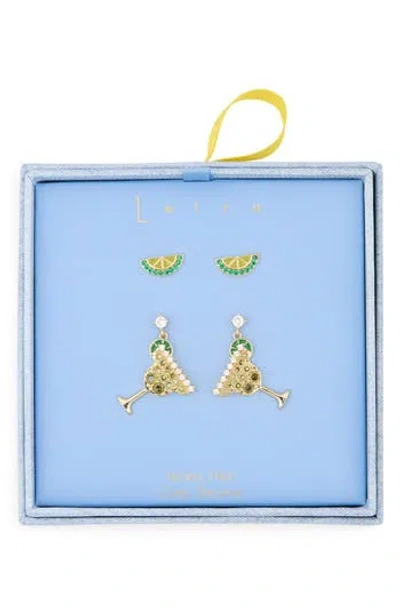 Leith 2-pack Margarita Earrings Set In Green