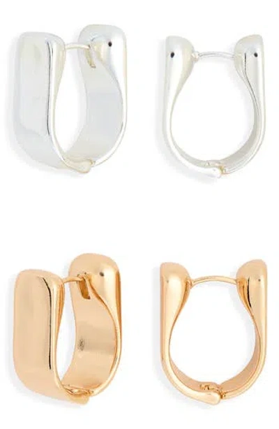 Leith 2-pack Tulip Hoop Earrings In Gold