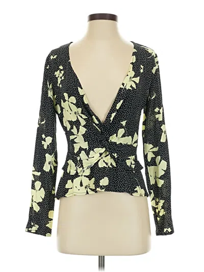 Pre-owned Leith 3/4 Sleeve Blouse In Green