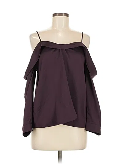 Pre-owned Leith 3/4 Sleeve Blouse In Purple