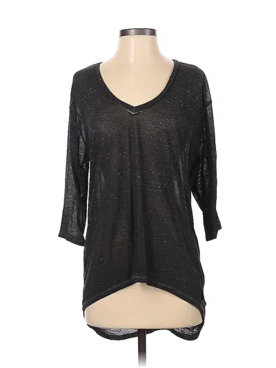 Pre-owned Leith 3/4 Sleeve T-shirt In Gray