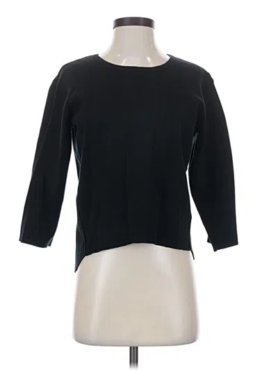 Pre-owned Leith 3/4 Sleeve T-shirt In Black