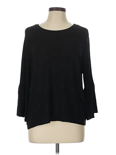 Pre-owned Leith 3/4 Sleeve T-shirt In Black
