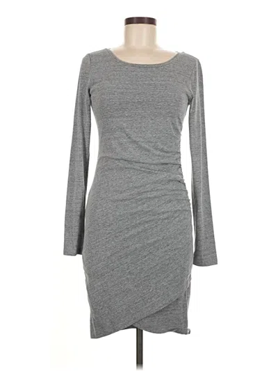 Pre-owned Leith 3/4 Sleeve T-shirt In Gray