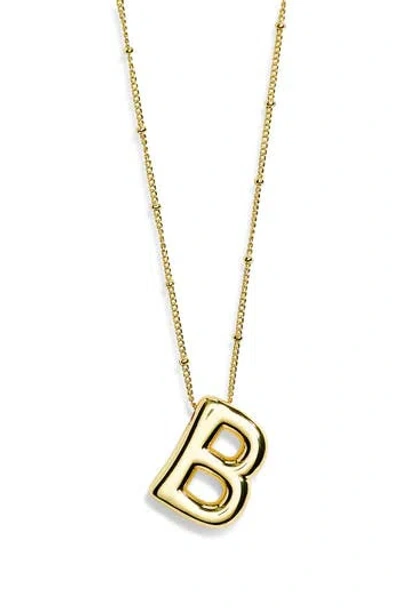 Leith 3d Initial Pendant Necklace