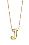 Leith 3d Initial Pendant Necklace In Gold